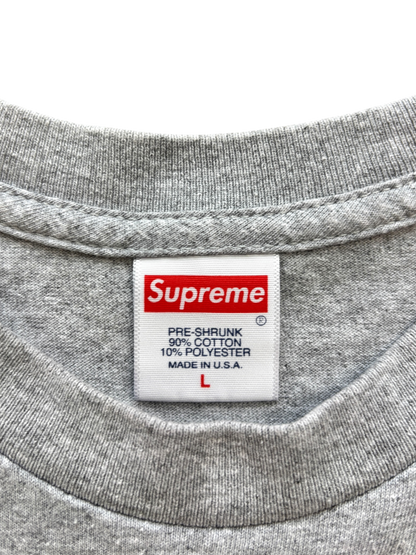 SUPREME TIRE HEATHER GREY TEE