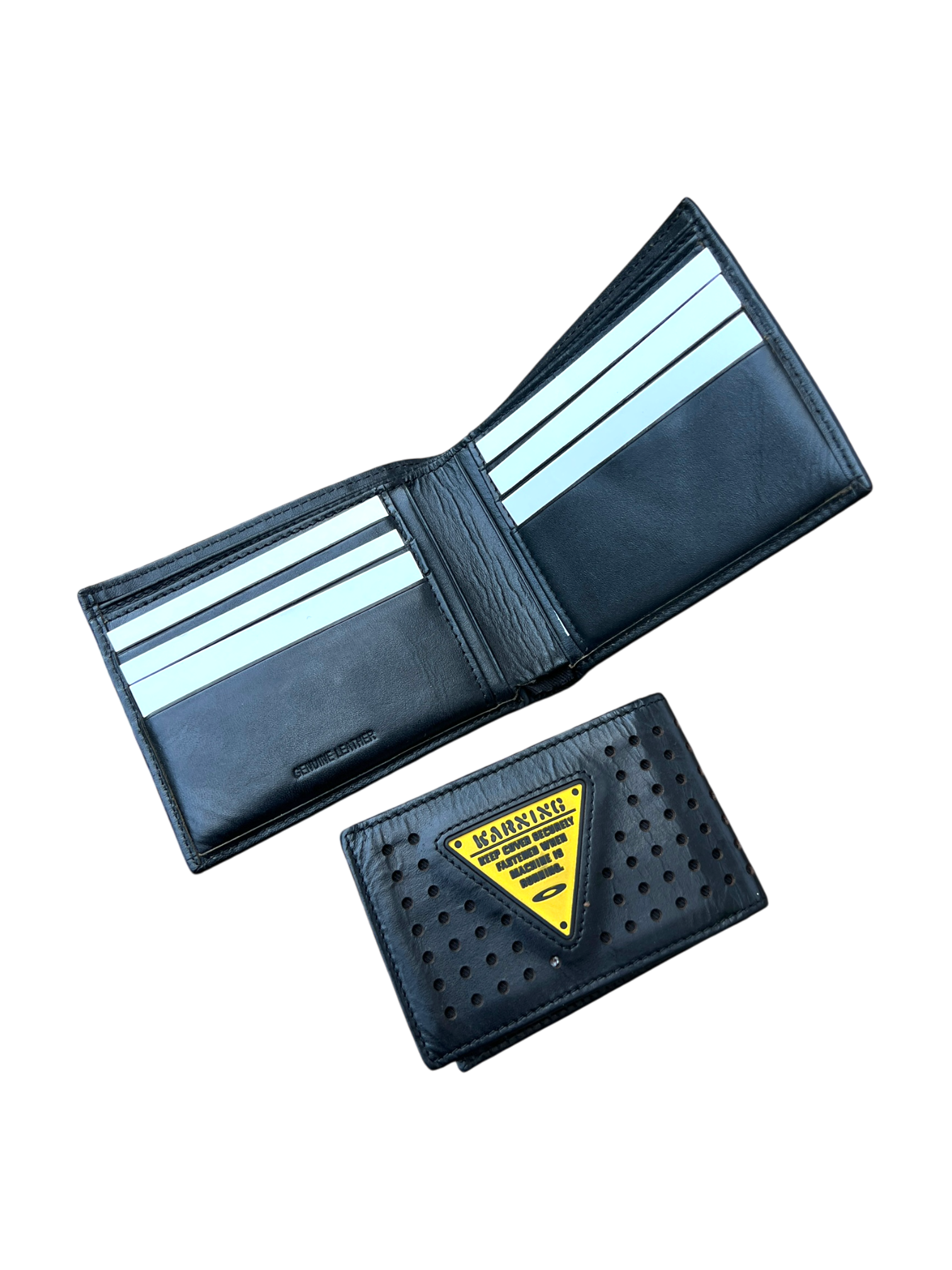 90's Oakley metal icon leather wallet / card holder – 16.88studio