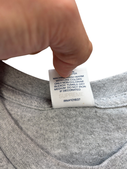 SUPREME TIRE HEATHER GREY TEE
