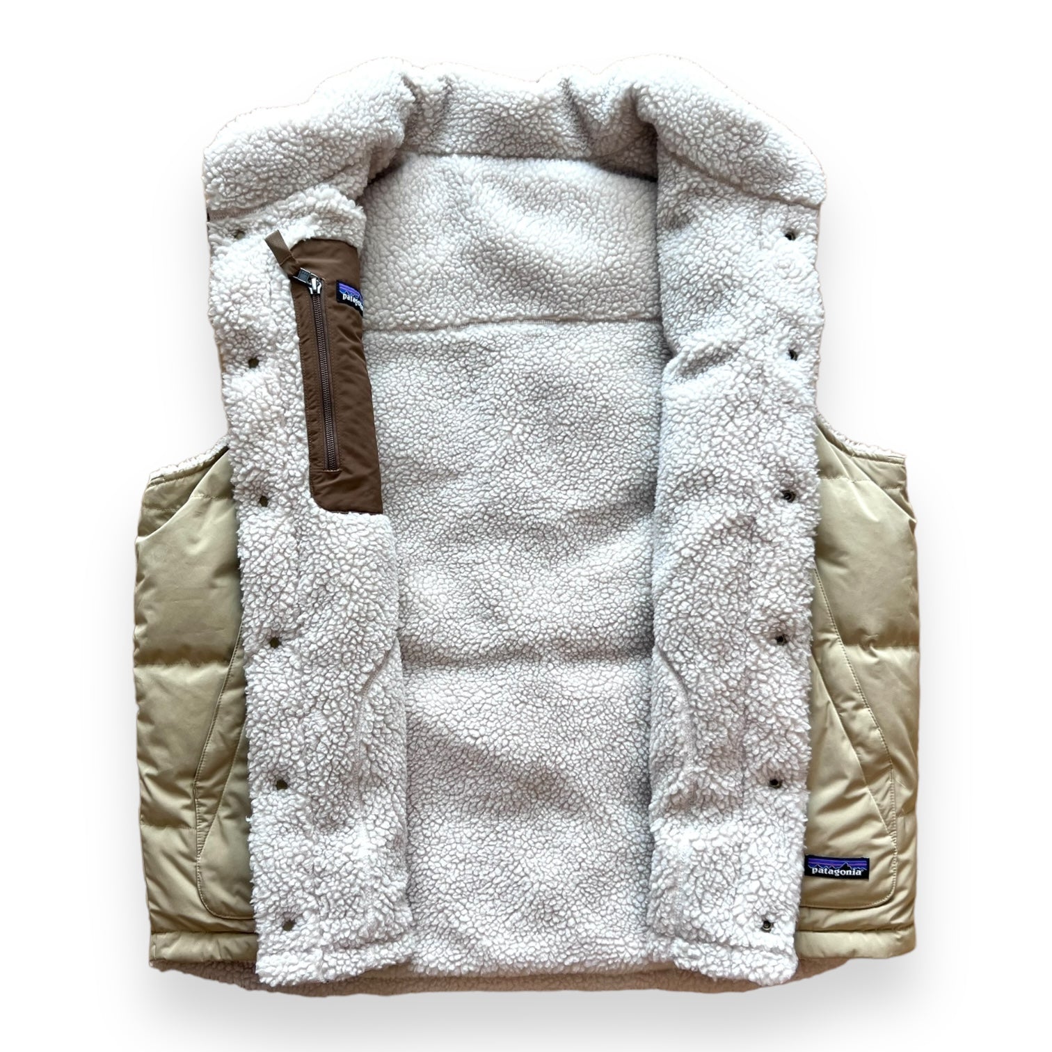Chaleco reversible borreguillo Patagonia Bivy down vest vintage