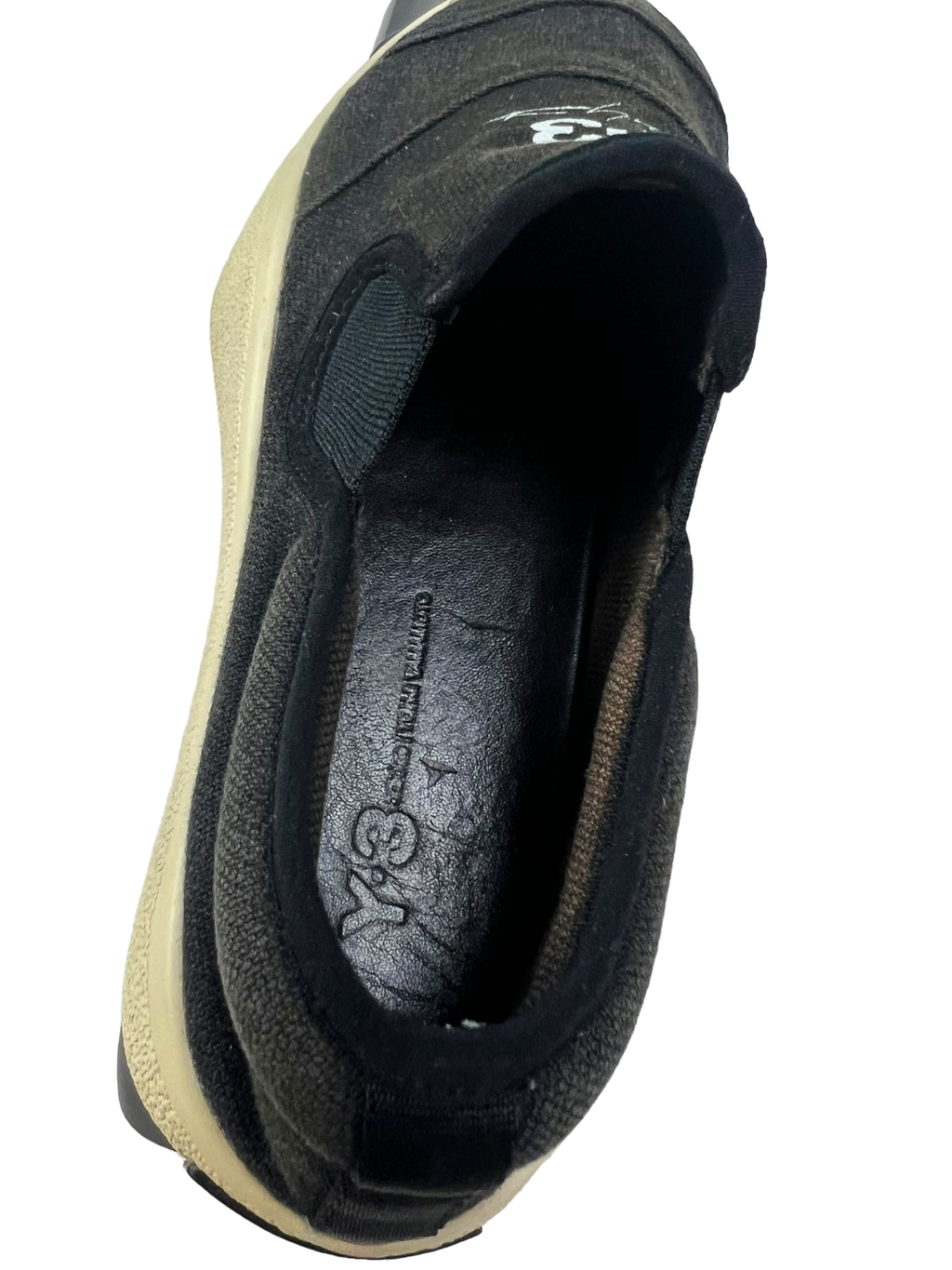Adidas Y-3 Tangutsu black canvas slip on - size 36