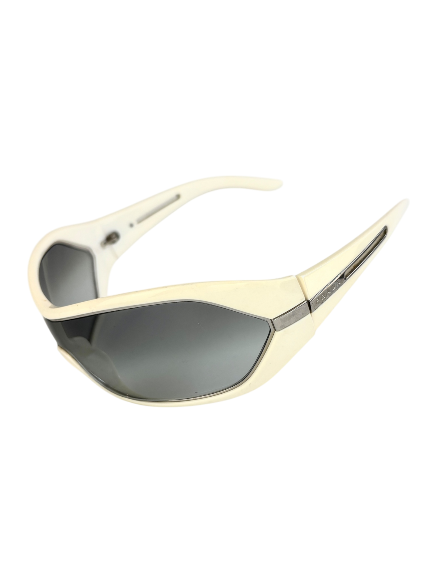 00'S PRADA MASK IVORY SUNGLASSES