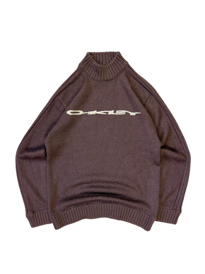 Early 2000's Oakley spell out knit sweater - M