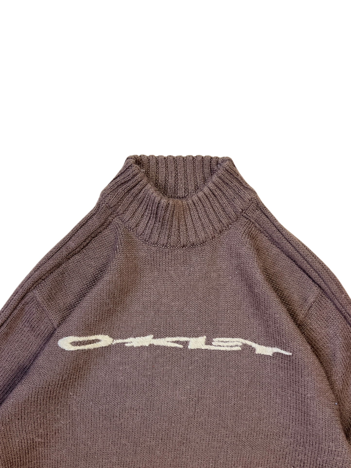 Early 2000's Oakley spell out knit sweater - M