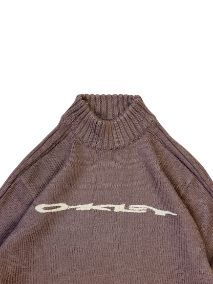 Early 2000's Oakley spell out knit sweater - M