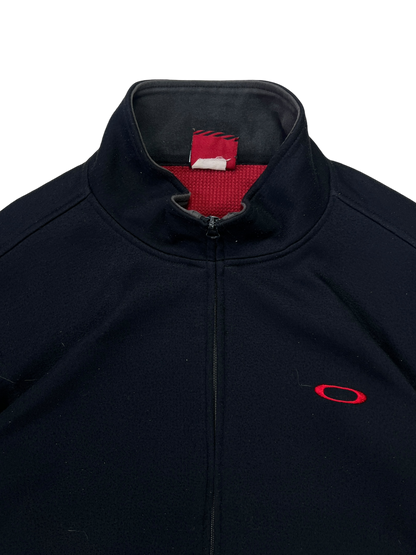 Early 2000's Oakley Embroidered Icon Zip Up Sweater