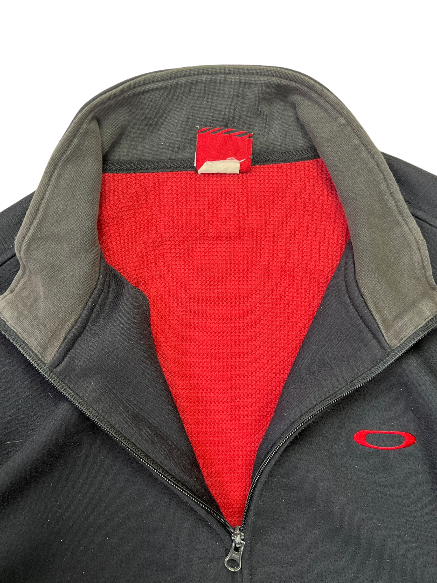 Early 2000's Oakley Embroidered Icon Zip Up Sweater