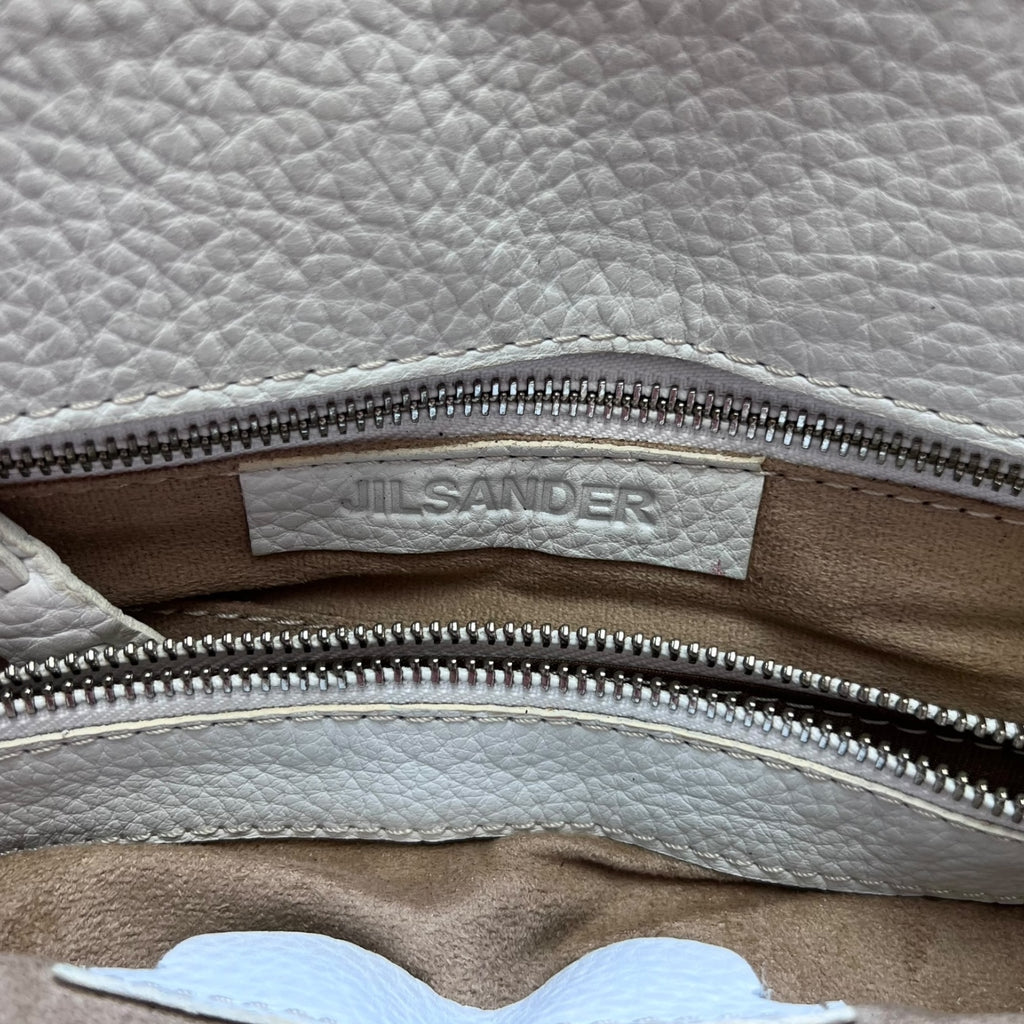 Bolso de mano Jil sander de cuero blanco