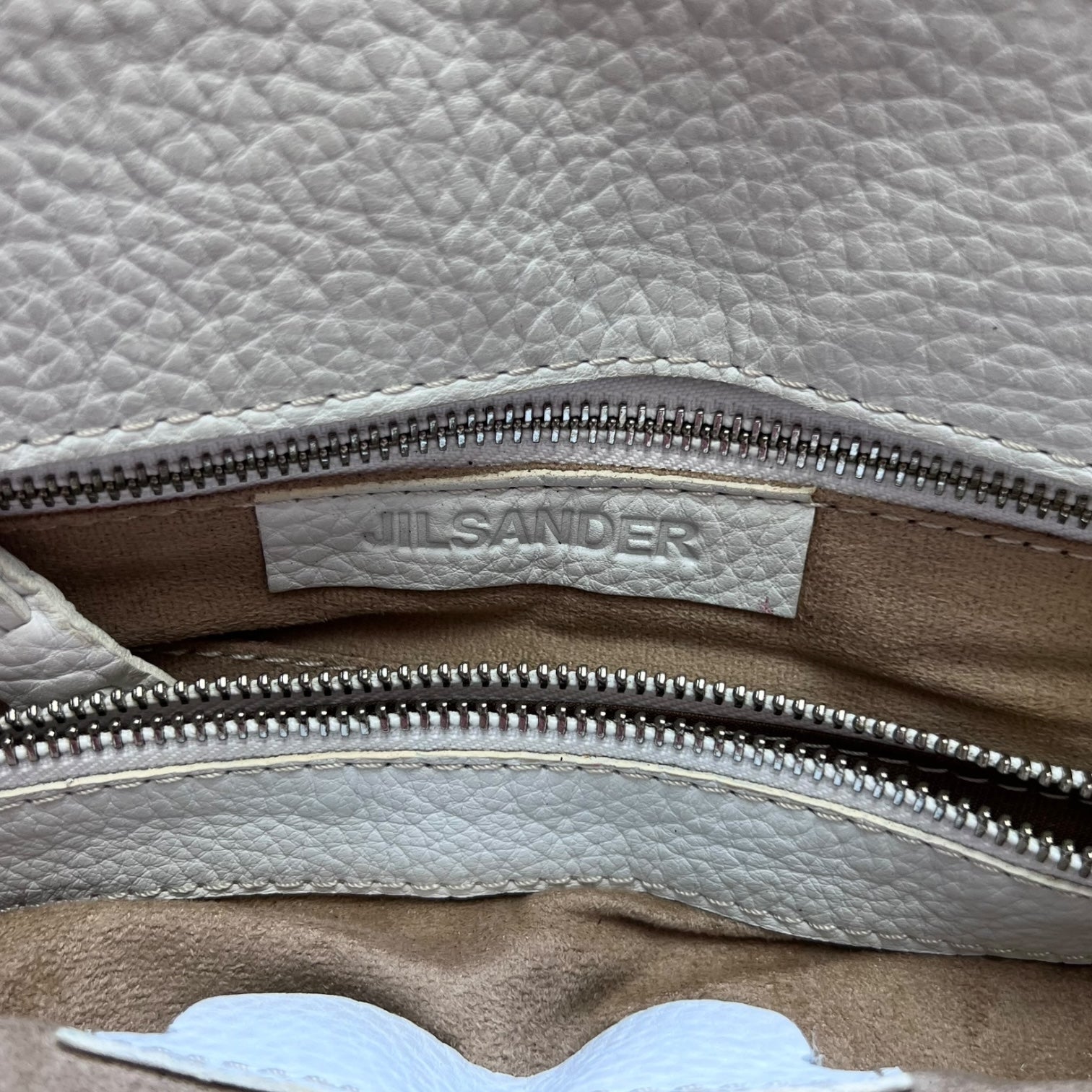Bolso de mano Jil sander de cuero blanco
