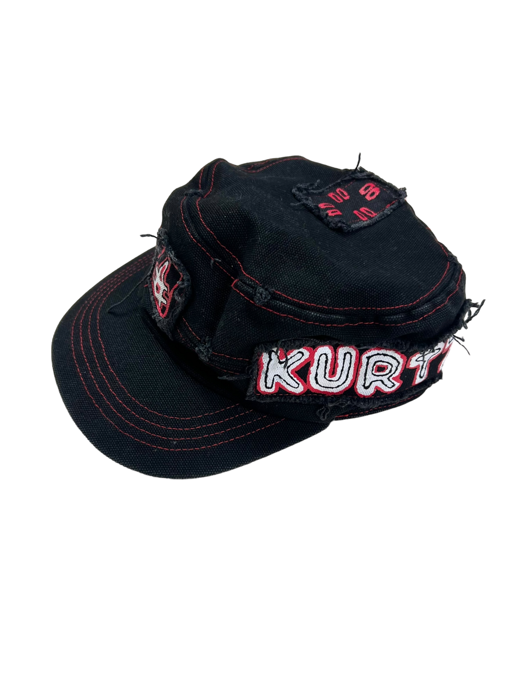 90's distressed military cap