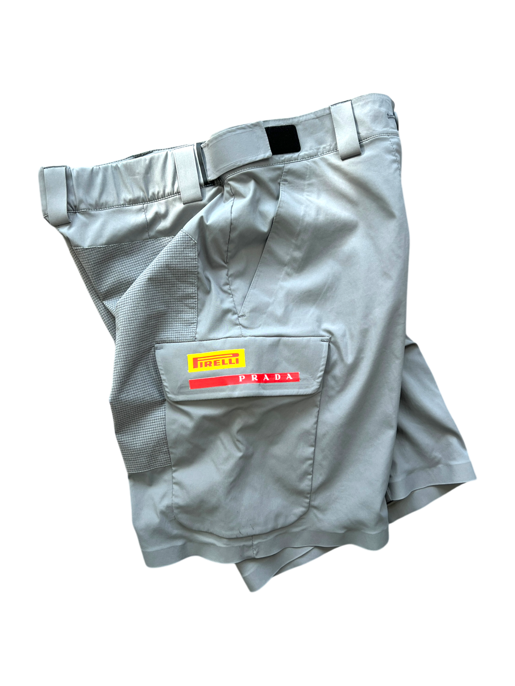 Prada Luna Rossa Pirelli 2024 Grey Technical Shorts