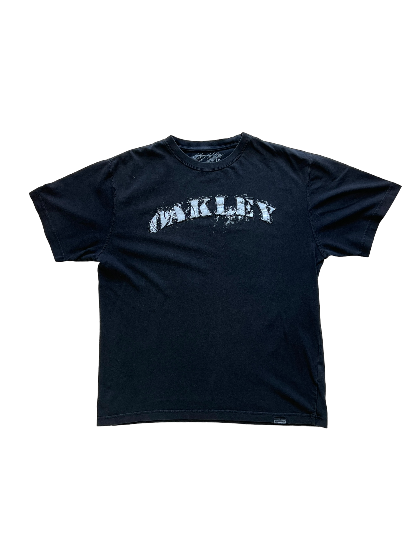 00's Oakley spell out tee - L