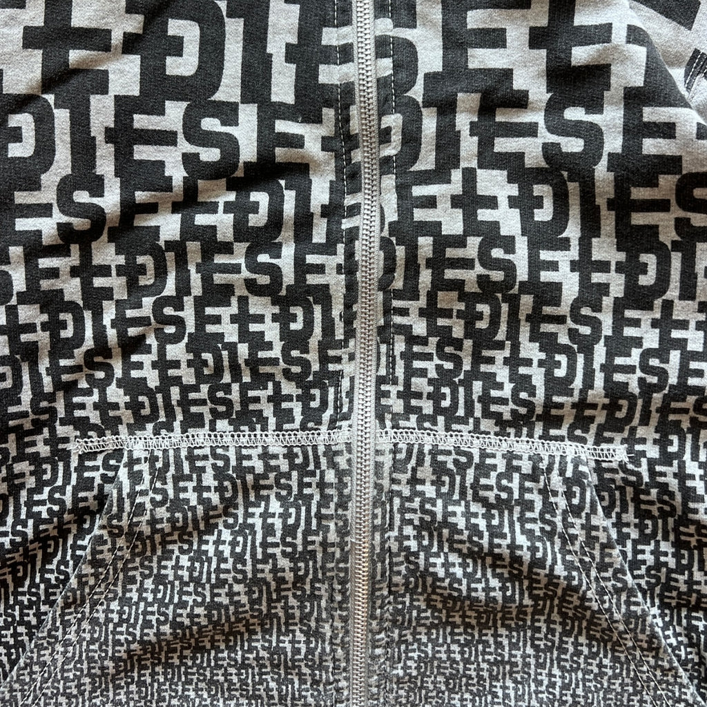 Sudadera Diesel all print spell out hoodie - M