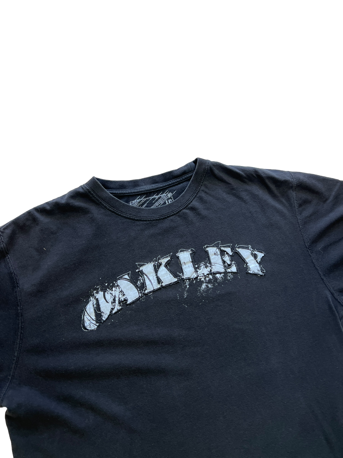 00's Oakley spell out tee - L