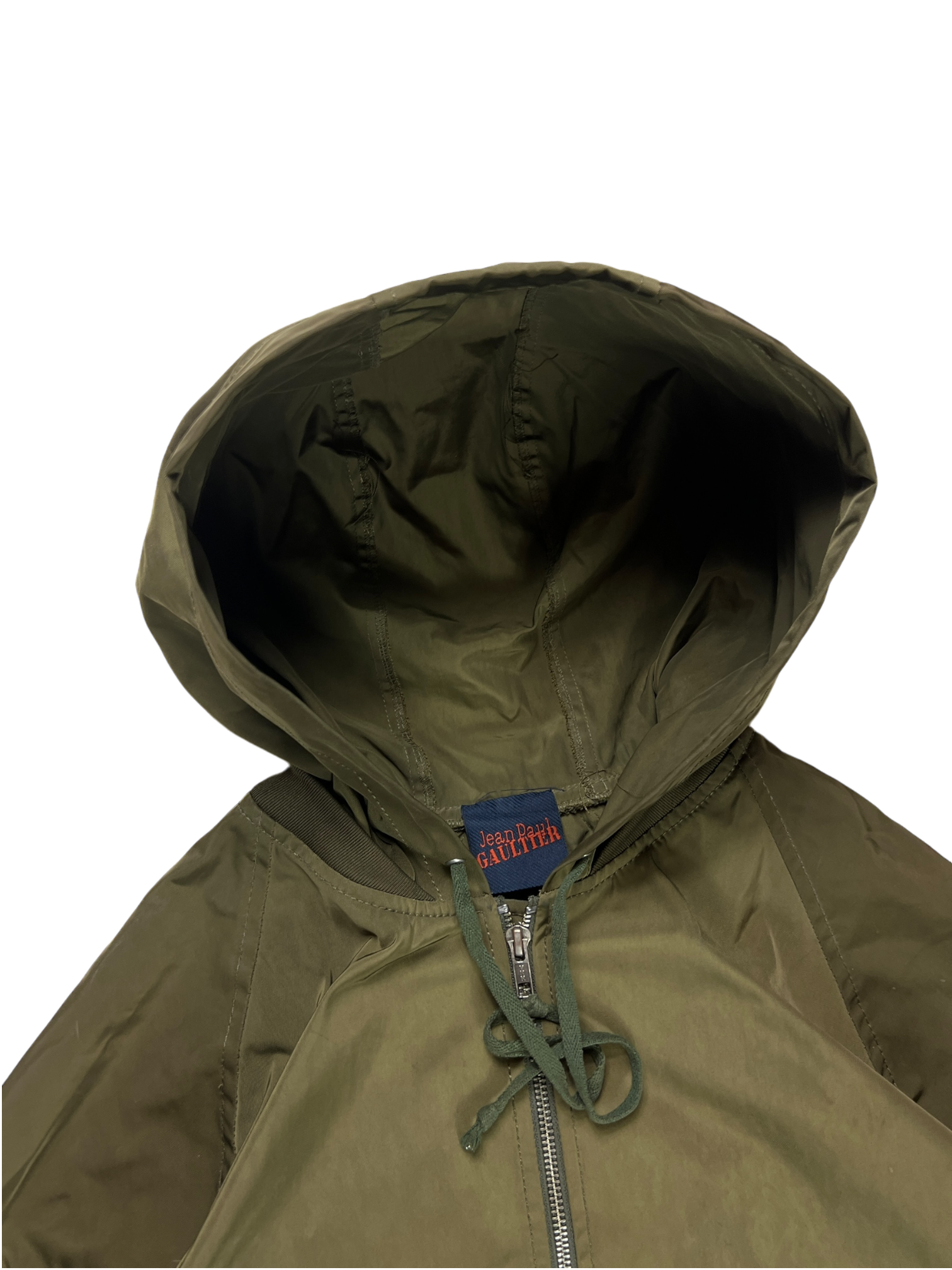 Jean Paul Gaultier back double zipper parka jacket - L