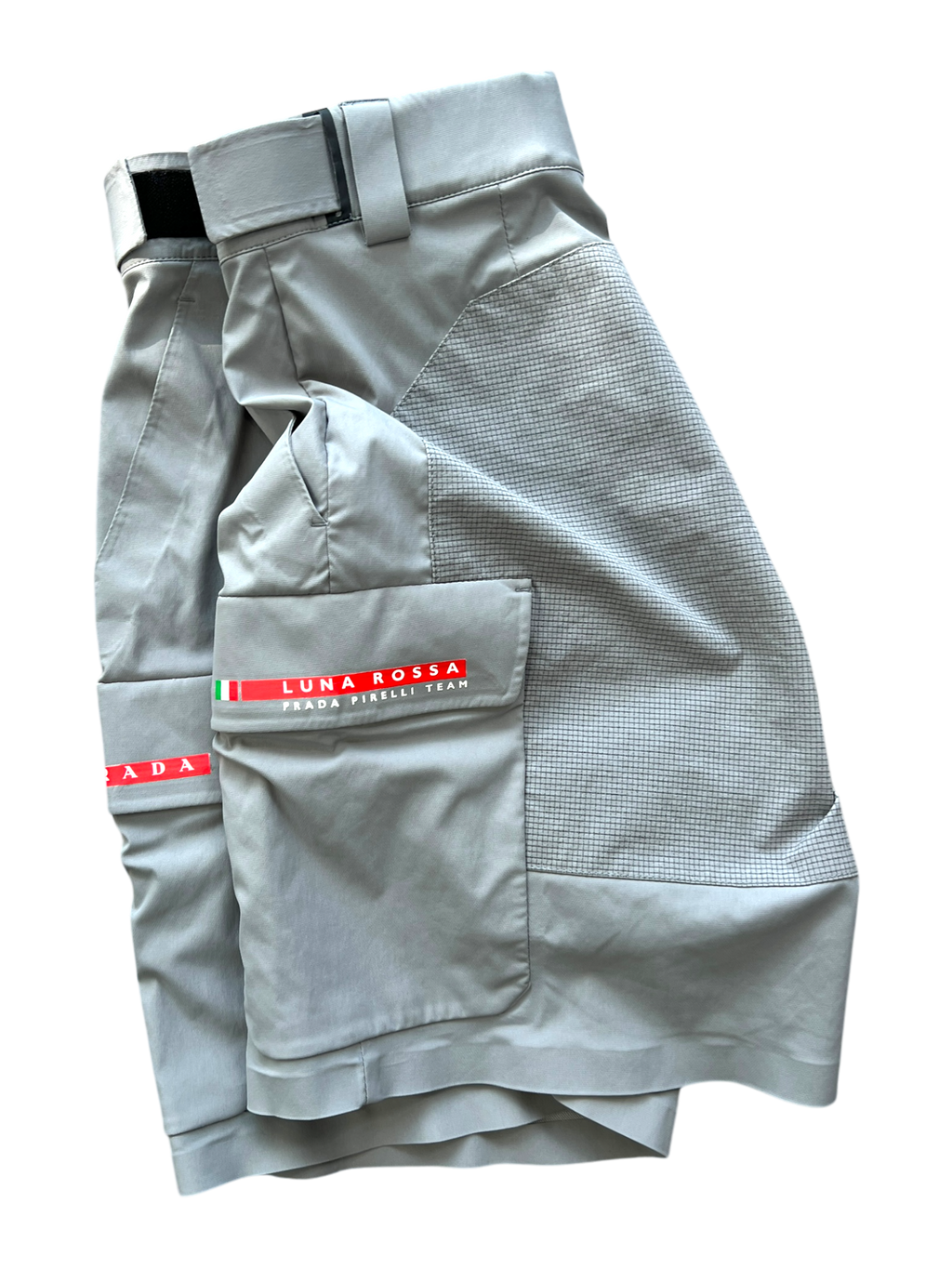 Prada Luna Rossa Pirelli 2024 Grey Technical Shorts