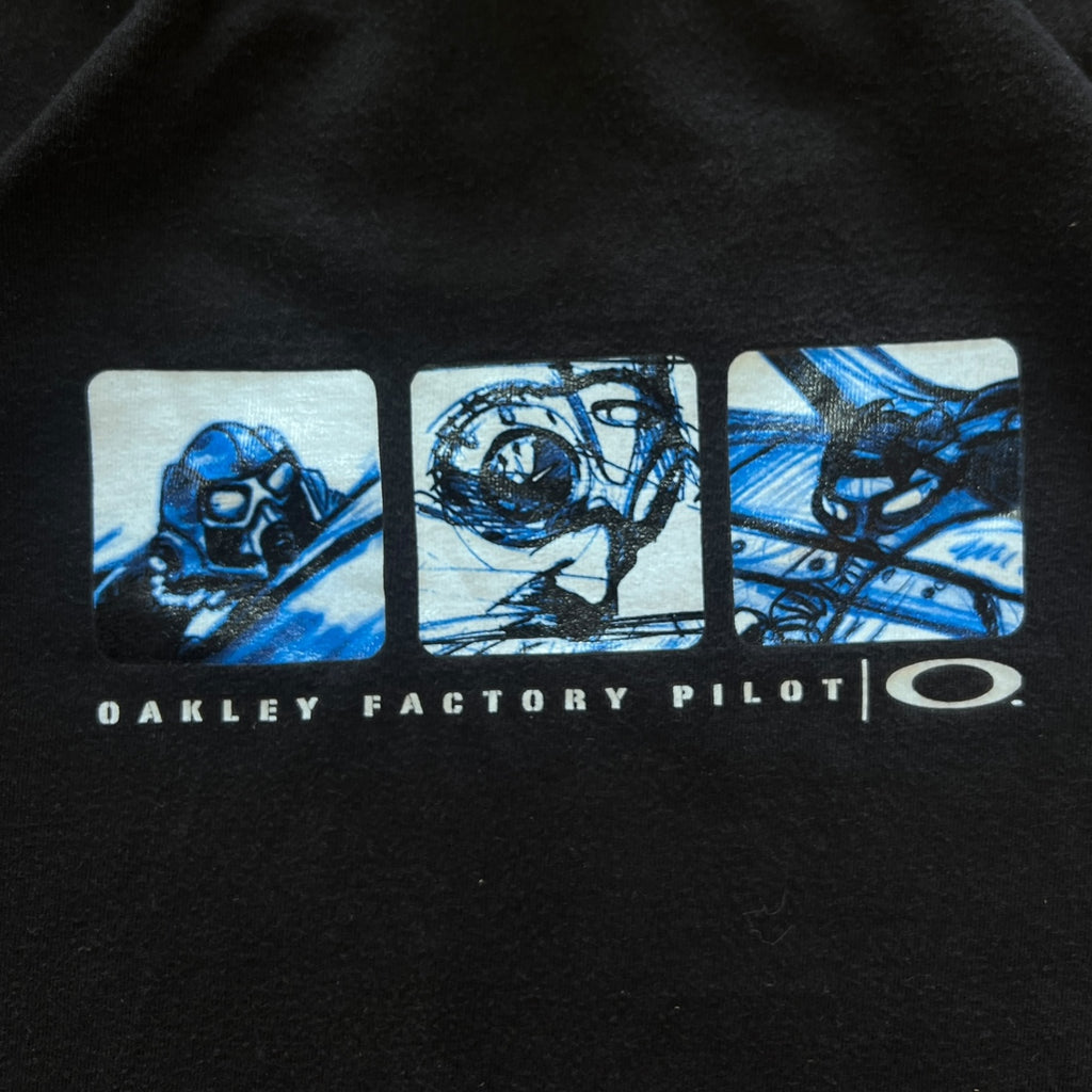 Oakley vintage factory pilot comic style long sleeve tee - L