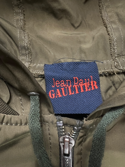 Jean Paul Gaultier back double zipper parka jacket - L