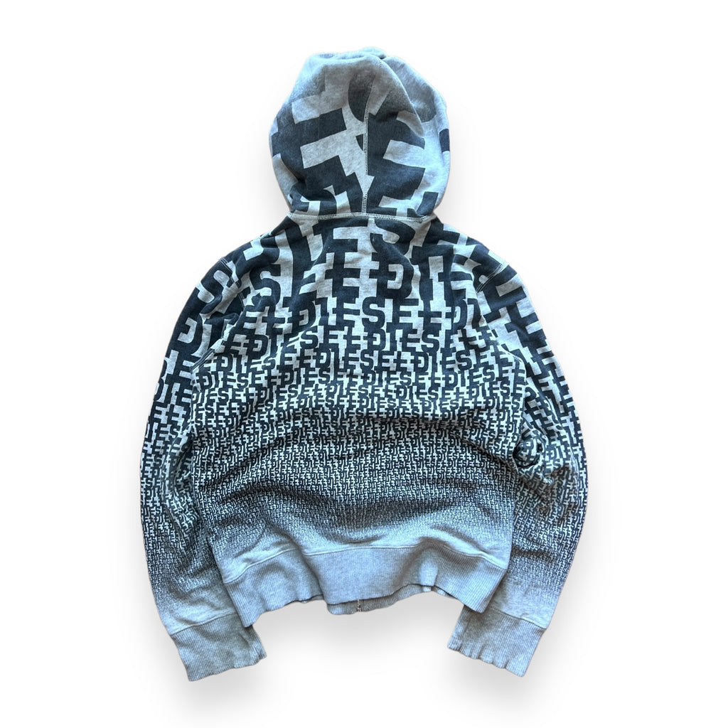 Sudadera Diesel all print spell out hoodie - M