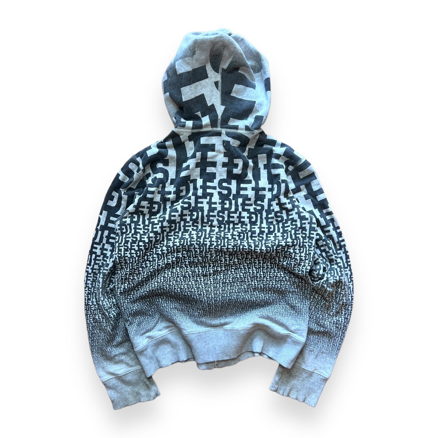 Sudadera Diesel all print spell out hoodie - M