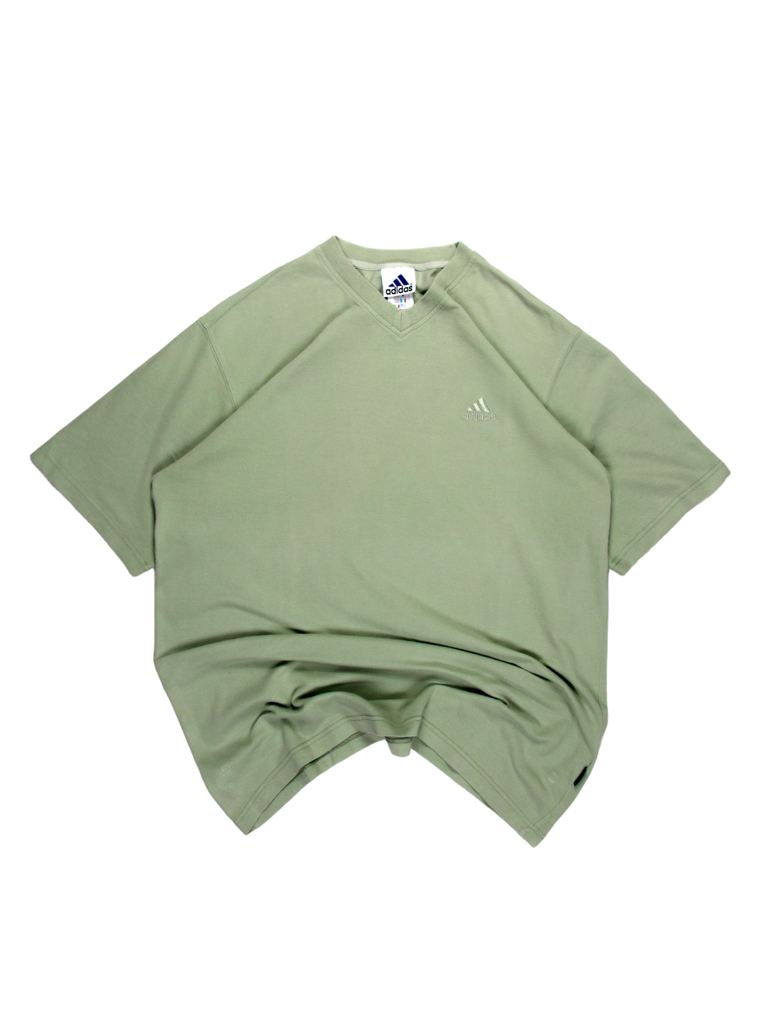 90's Adidas embroidered logo tee - XL