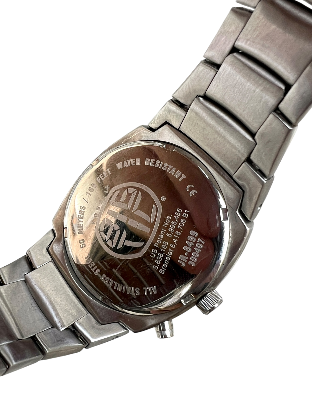 2000s Fossil Big Tic Flame Number Watch With Box