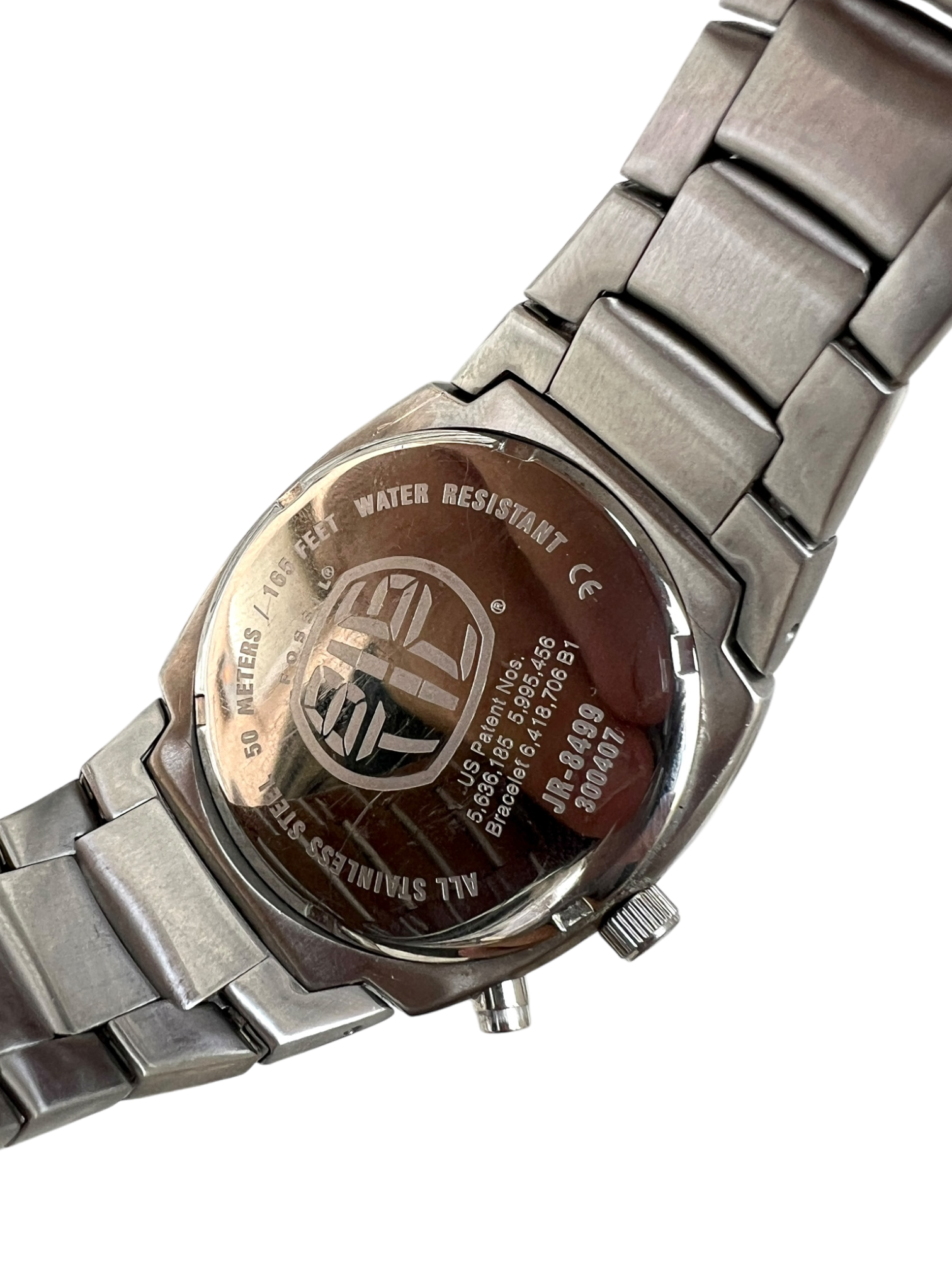 2000s Fossil Big Tic Flame Number Watch With Box