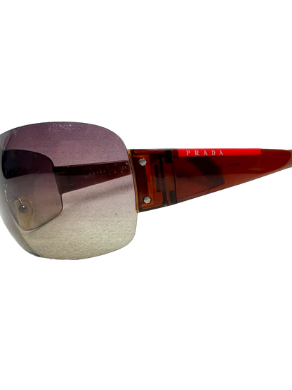 00's Prada linea rossa mask sunglasses