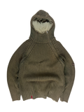 2000's Schott NYC Dual Zip Knitted Balaclava Hoodie - XL
