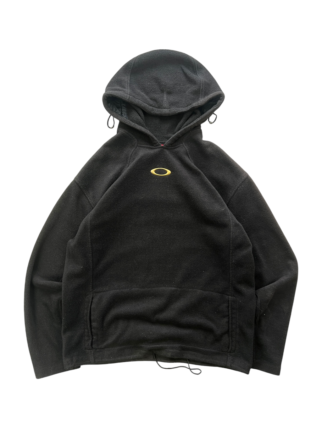 00's Oakley Pile Hoodie Yellow Icon / Back Spell Out