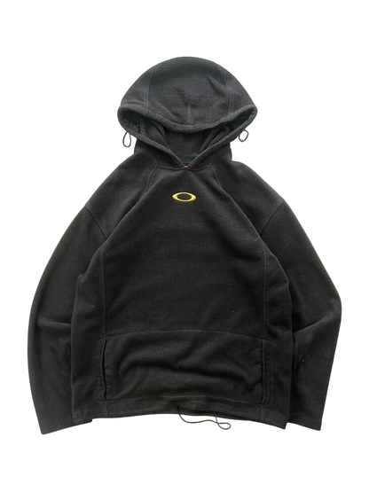 00's Oakley Pile Hoodie Yellow Icon / Back Spell Out