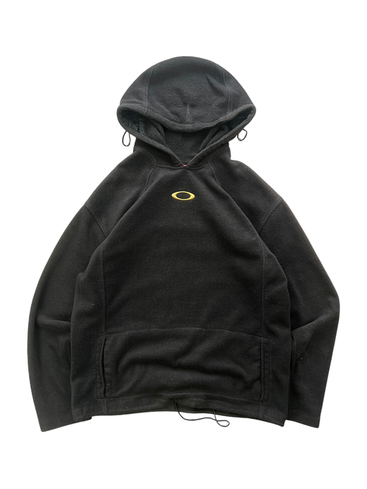 00's Oakley Pile Hoodie Yellow Icon / Back Spell Out