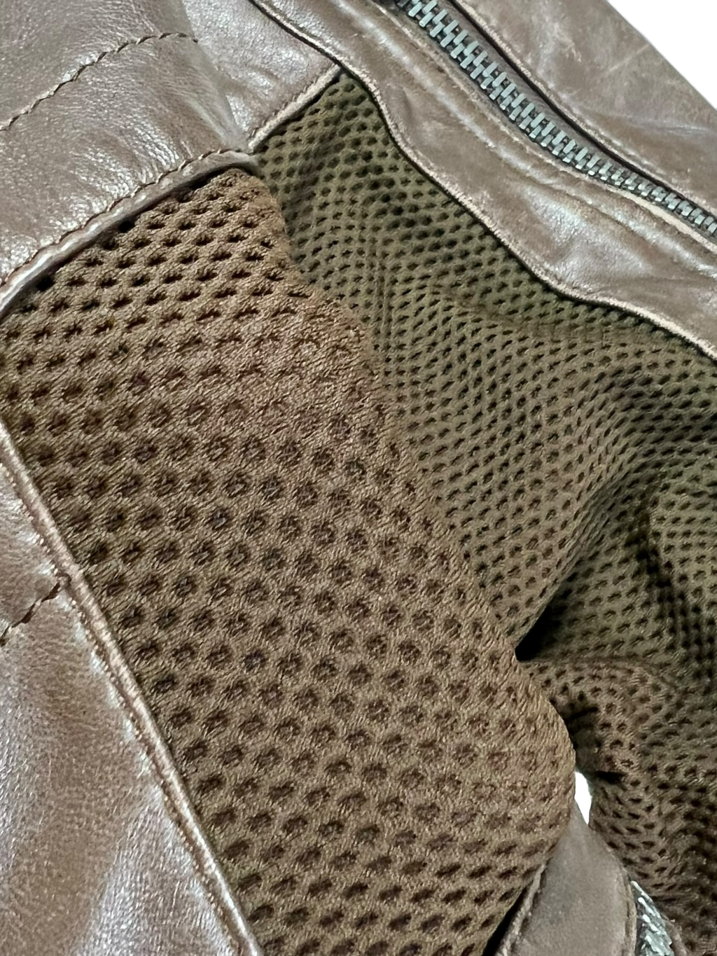 00s Dirk Bikkembergs Brown Hybrid Leather Jacket - M