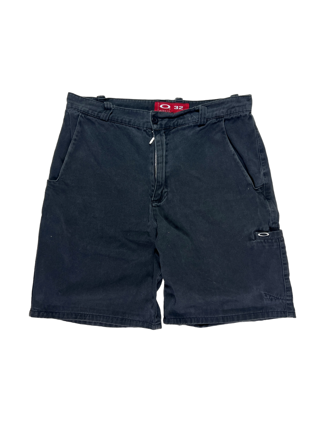 90's Oakley denim metal icon shorts - M
