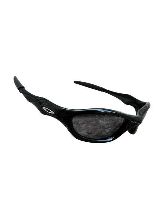 2004 OAKLEY UNKNOWN POLISHED BLACK SUNGLASSES