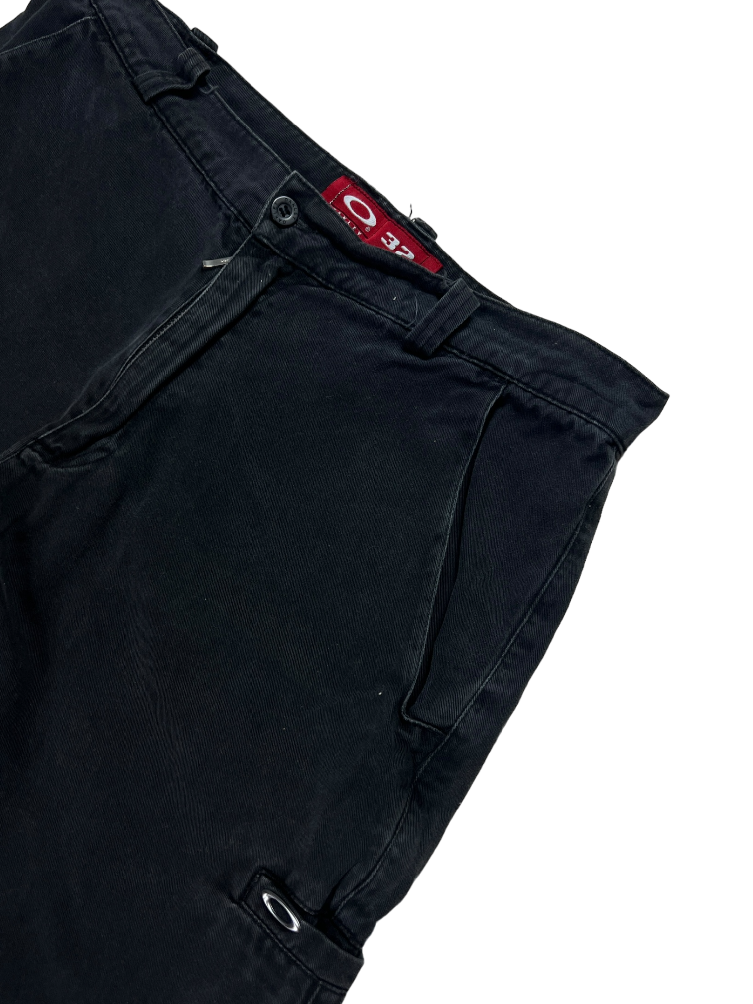 90's Oakley denim metal icon shorts - M