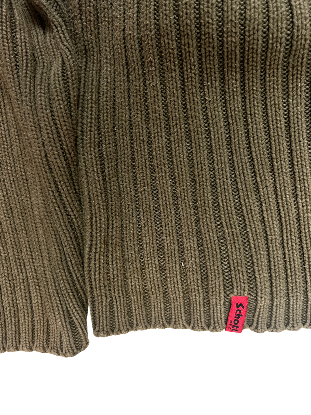 2000's Schott NYC Dual Zip Knitted Balaclava Hoodie - XL