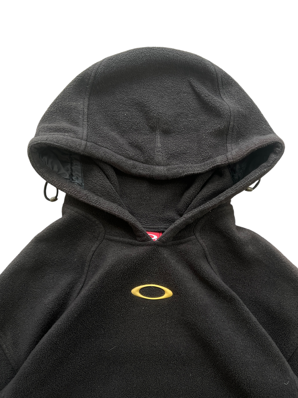 00's Oakley Pile Hoodie Yellow Icon / Back Spell Out