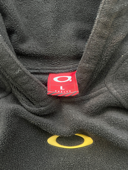 00's Oakley Pile Hoodie Yellow Icon / Back Spell Out