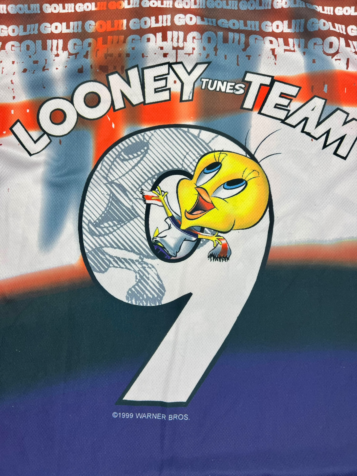 1999 Looney Tunes soccer tee - L