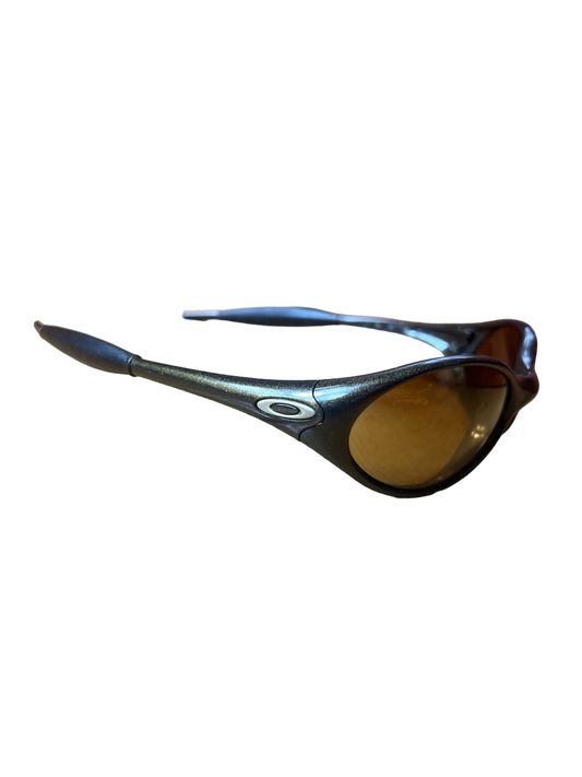 Oakley eye jacket gold iridium lens sunglasses