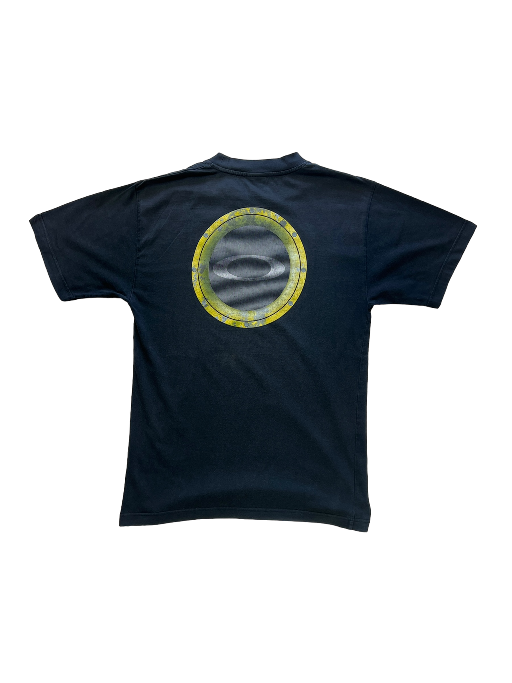 00's Oakley yellow icon tee - M