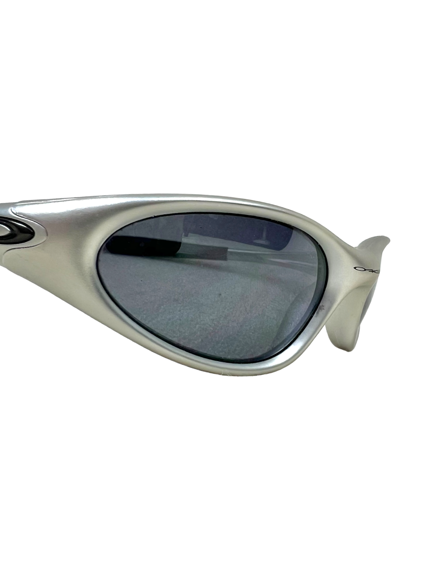 00's Oakley minute gen 2 silver frame black iridium sunglasses