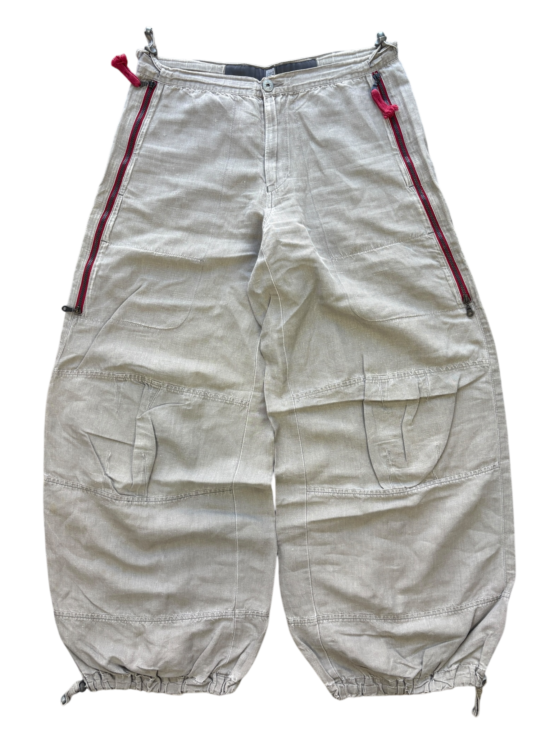 MARITHÉ FRANÇOIS GIRBAUD STACKED POCKET PARACHUTE PANTS