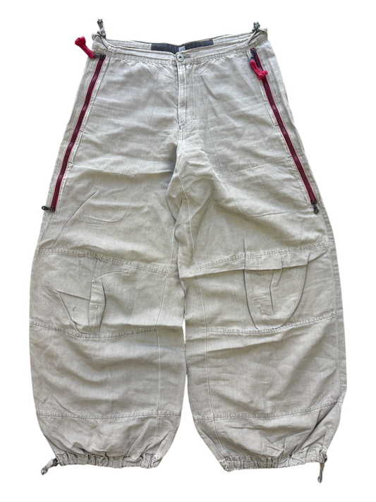 MARITHÉ FRANÇOIS GIRBAUD STACKED POCKET PARACHUTE PANTS