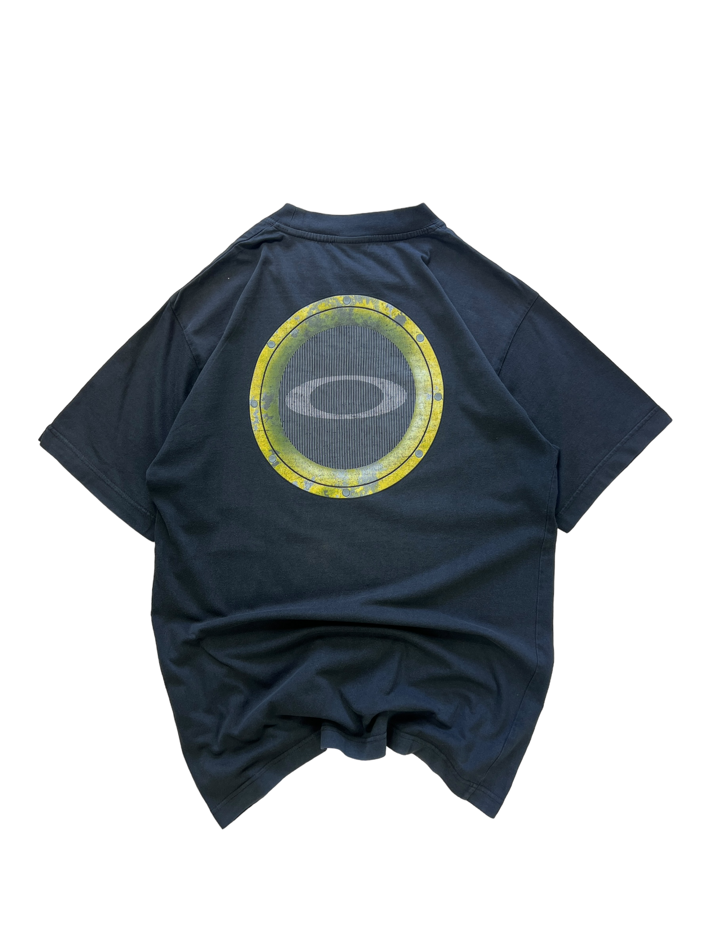 00's Oakley yellow icon tee - M