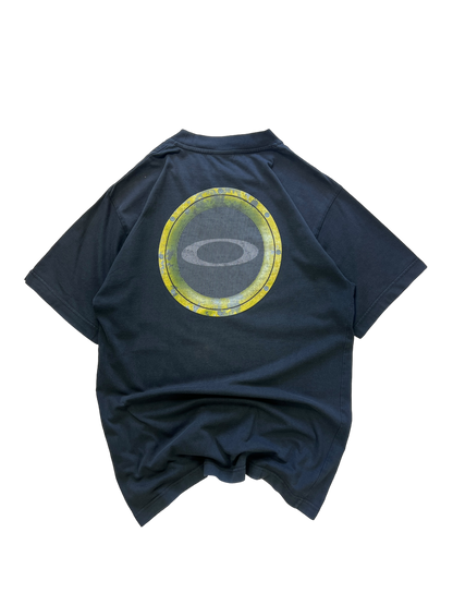 00's Oakley yellow icon tee - M