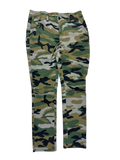 Straight leg camo pants - M