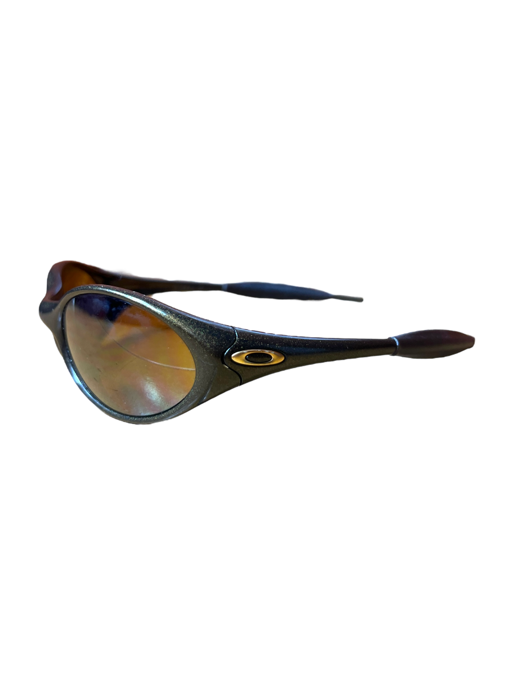 Oakley eye jacket gold iridium lens sunglasses