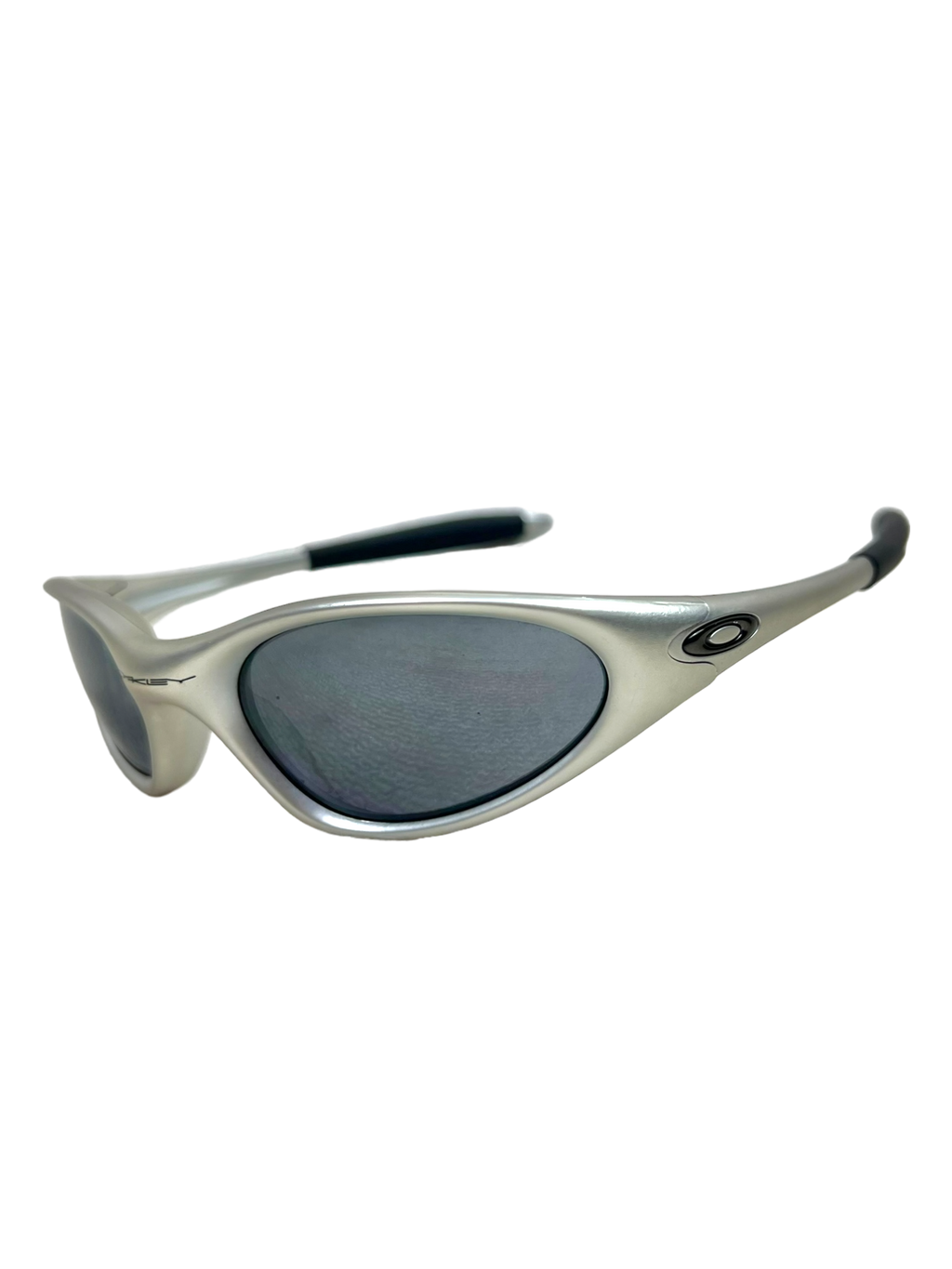 00's Oakley minute gen 2 silver frame black iridium sunglasses